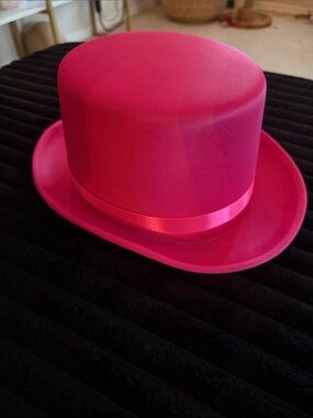 Fuchsia Satin Top Hat